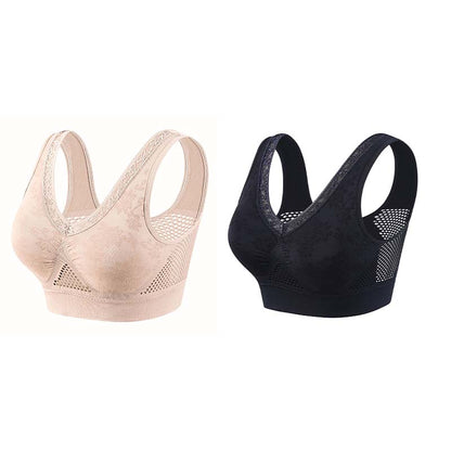 【✨1+1 gratis – 2 stuks】Comfortabele, knooploze en vormgevende bh van puur katoen