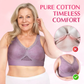 【✨1+1 gratis – 2 stuks】Comfortabele, knooploze en vormgevende bh van puur katoen