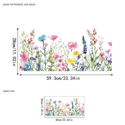 🌸 Venster vol Leven: Kleurrijk Bloemenboeket Raamsticker – Geen Lijmresten, Geen Gedoe!
