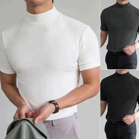 🔈🔈2026 Hot Sale - 50% KORTING🎁Slim fit T-shirt met hoge hals voor heren