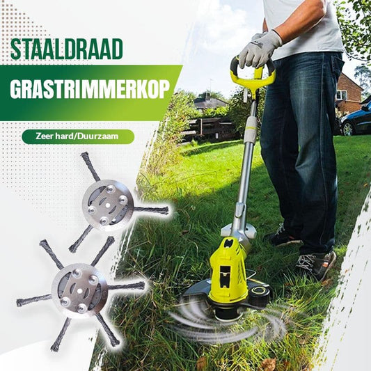 🟔58% KORTING!🟔🟔Vervangingskop voor draadtrimmer, grasmaaikop van staaldraad🌿