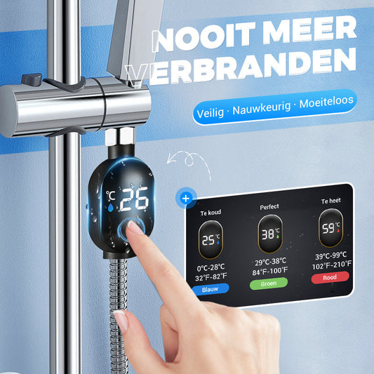 🥳HETE UITVERKOOP 2026🥳💞Meer dan 50.000 verkocht!💥🌡️💧 De zachte beschermer voor in bad. Gemakkelijk afleesbare digitale thermometer – Halve prijs! 🛁🤱