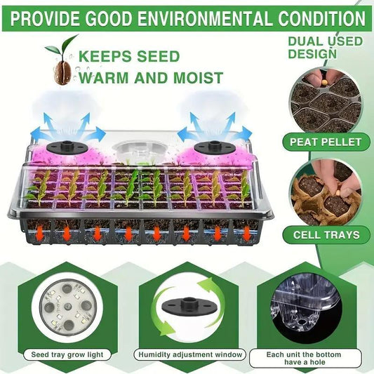 🔥Zaaigoedstartbakken met groeilamp