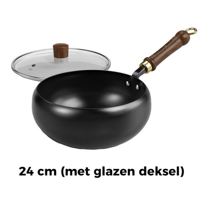 🔥Uitverkoop 58% UIT🔥Ongecoate Dikke IJzeren Pan