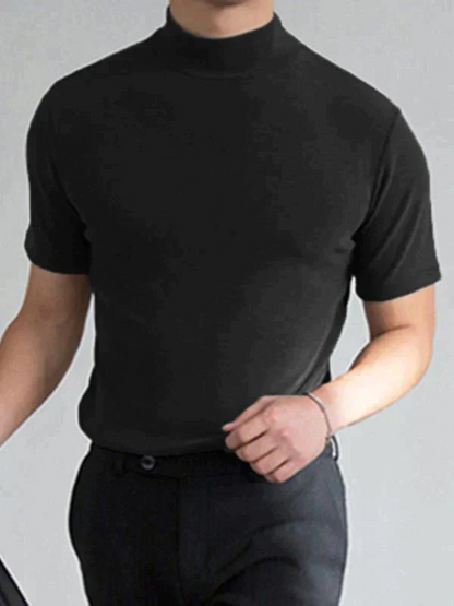 🔈🔈2026 Hot Sale - 50% KORTING🎁Slim fit T-shirt met hoge hals voor heren