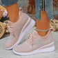 🎁2026 Nieuw binnen 50% KORTING💥👟 ✨Ademende Mesh Sneakers Met Strass: Fijn Voor De Zomer, Mooi Voor Elke Outfit!