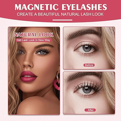 💖 LAATSTE DAG VAN DE SALE – 50% KORTING 🎁 Magnetische wimpers met applicator
