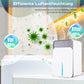 Intelligente luchtontvochtiger - 220V met meerkleurige ledverlichting en automatische timer - Energiezuinig en stil in gebruik - Ideaal voor slaapkamers en kelders
