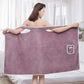 Effen koraalfleece badjas voor dames
