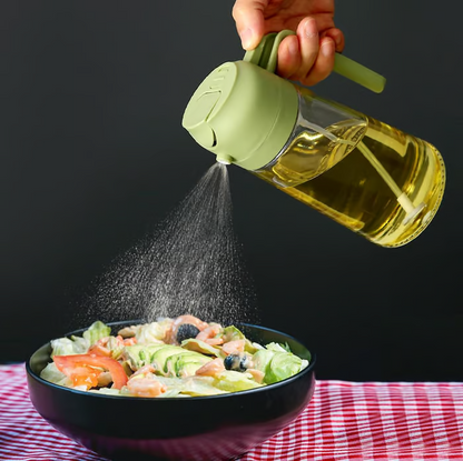 ✨💕 2-in-1 Glass Oil Sprayer & Dispenser – Perfect for Healthy Cooking & Meal Prep! 🥗🍳