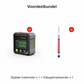 ⏰🛠️4-side magnetische digitale hoekmeter met laser