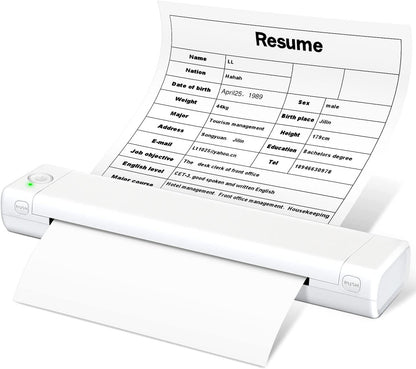 🎁2026 Nieuw binnen 50% KORTING💥Draagbare draadloze printer, ideaal voor onderweg: de D810 Bluetooth thermische printer ondersteunt papierformaat US Letter (8,5 x 11 inch), ook geschikt voor tattoostudio's en kantoren.