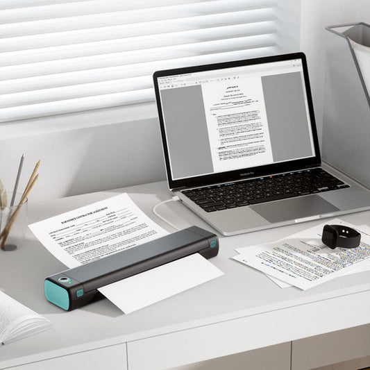 🎁2026 Nieuw binnen 50% KORTING💥Draagbare draadloze printer, ideaal voor onderweg: de D810 Bluetooth thermische printer ondersteunt papierformaat US Letter (8,5 x 11 inch), ook geschikt voor tattoostudio's en kantoren.