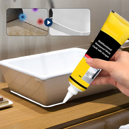 ✨Multifunctional Waterproof White Caulk with Scraper