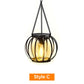 💡BEPERKTE KORTING 50% UIT🌟Retro metalen lantaarns op zonne-energie