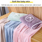 Effen koraalfleece badjas voor dames