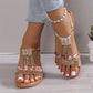 🔥Last Day Sale 50% OFF🔥Women's New Summer Rhinestone Open Toe Sandals