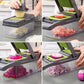 🎊 Set van 16 stuks 🎊 Multifunctionele groente- en fruitsnijder