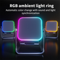 🔊✨ 5-in-1 Draadloze Inductie Speaker & Telefoonstandaard – Krachtig geluid + slimme verlichting!