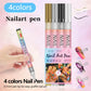 🎁Kerstcadeau! 50% Korting op 12-Kleurige Professionele Nail Art Penset – Ultraprecieze 0,7 mm Punt & Snel Droogend ✨💅