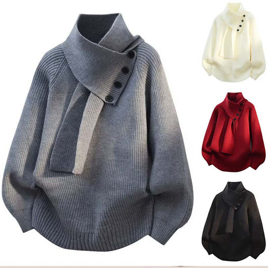 🎉 Unisex Gebreide Trui met Stijlvolle Sjaal – Comfort & Mode in Één! 🔥