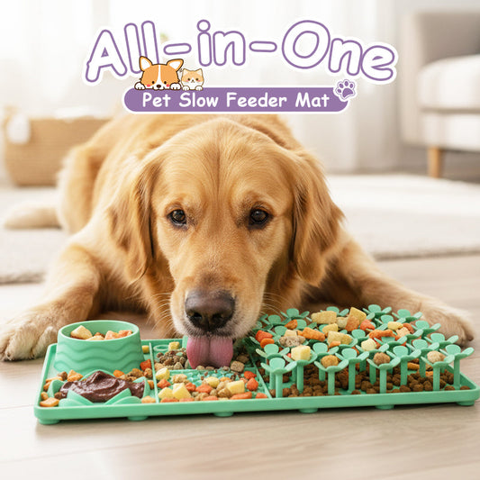 All-in-One Pet Slow Feeder Mat