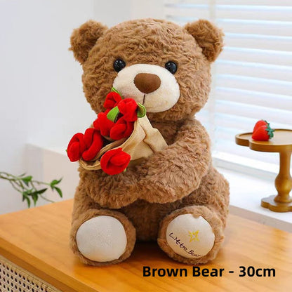 🔥Solange der Vorrat reicht 40 % Rabatt!🎉Tierbär-Geschenk mit Rosenstrauß