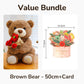 🔥Solange der Vorrat reicht 40 % Rabatt!🎉Tierbär-Geschenk mit Rosenstrauß