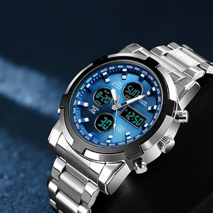📢📢50% KORTING!! ⏰ Waterdicht militair analoog-digitaal herenhorloge – 48 mm, multifunctioneel & roestvrijstalen band! 🕰️💪