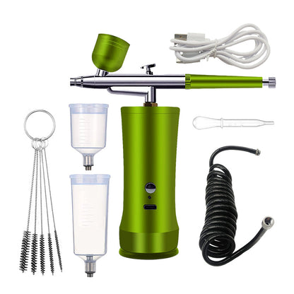 Draadloze airbrushset met compressor