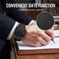 🎉💰 50% korting ⚡ Minimalistisch quartzhorloge voor heren met datumweergave – volledig zwart roestvrij staal, Romeinse cijfers op de wijzerplaat en nauwkeurige tijdweergave! ⌚🖤