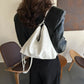 Ruime, gestructureerde zachte leren tas voor dames