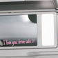 “I Love You Drive Safe” sticker voor achteruitkijkspiegel