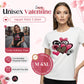 Valentijnsdag T-shirt met hartjesprint voor koppels