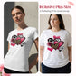 Valentijnsdag T-shirt met hartjesprint voor koppels
