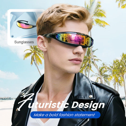 Lichtgewicht futuristische zonnebril met scherm