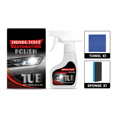 180 ml Koplampen restauratie voor auto’s met spons