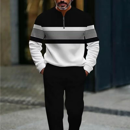 🎁2026 Nieuw binnen 50% KORTING💥 Herenpullover en broekset met grafische print