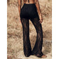 🔈🔈60% KORTING!👖Elegante flared kanten broek met hoge taille – Geïntegreerde shortvoering & boho chic voor de zomer en festivals 🌸
