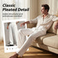 Heren casual geplooide wijde broek