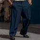 Heren casual geplooide wijde broek