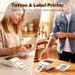 Draagbare thermische printer voor labels en tattoo-sjablonen