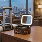 Reismake-uptasje met LED-verlichte spiegel