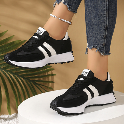🎁2026 Nieuw binnen 50% KORTING💥✨Dames Nieuwe Lente Herfst Ronde-Neus Dikke Zool Casual Schoenen👟💥