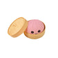 Schattig knuffelbeestje in de vorm van een dumpling met stoomfunctie
