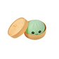 Schattig knuffelbeestje in de vorm van een dumpling met stoomfunctie