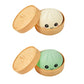 Schattig knuffelbeestje in de vorm van een dumpling met stoomfunctie