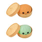 Schattig knuffelbeestje in de vorm van een dumpling met stoomfunctie
