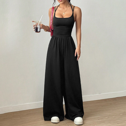 Casual jumpsuit met spaghettibandjes voor dames