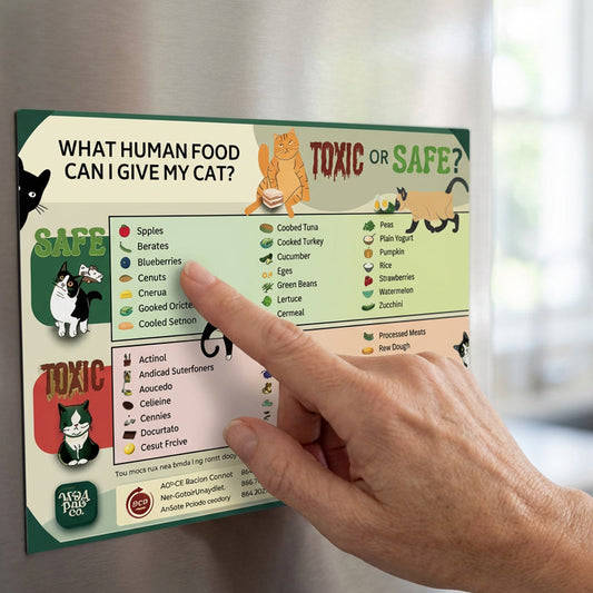 🐶🐱 Magnetische Snelle Gids voor Huisdiervoeding – Handige Koelkastmagneet